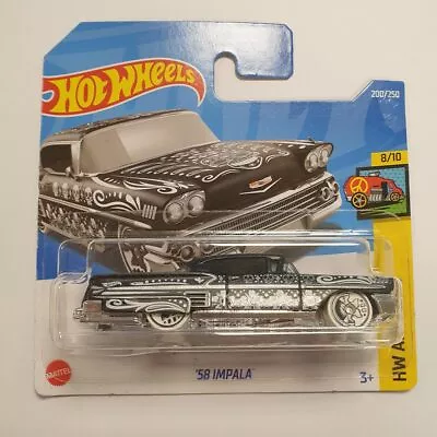 Buy Hot Wheels '58 Impala HW Art Cars Treasure Hunt Short Card HCX98 • 9.95£