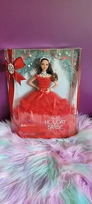 Buy 2018 Mattel NRFB Barbie Holiday #FRN71 • 96.11£