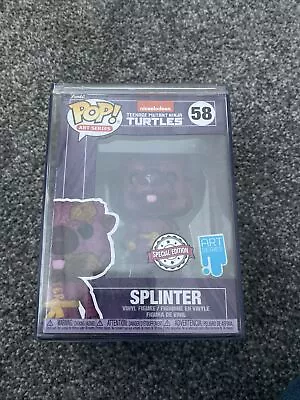 Buy Splinter Teenage Mutant Ninja Turtles Funko Pop #58 Vinyl Figure Art Series Tmnt • 14.50£