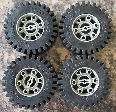 Buy Lego Technic Wheels 24x43, 3739c01 (3739 + 3740) Vintage Good Condition (1) • 19.99£