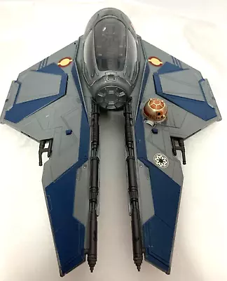 Buy STAR WARS Obi-Wans JEDI STARFIGHTER Blue Clone Wars Hasbro (L6) • 18.99£