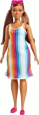Buy Barbie Loves The Ocean Blonde Hair Purple Floral Print Dress For Girls Age 5+ • 15.99£