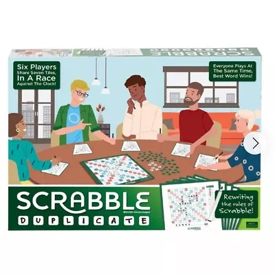 Buy Scrabble Duplicate Board Game NEW Sealed Family Friends Game Night Educational  • 7£