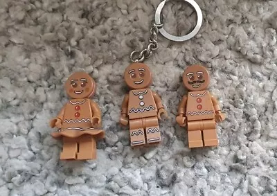 Buy LEGO Gingerbread Man & Woman And Key Chain Minifigures Genuine LEGO Figures • 14.99£