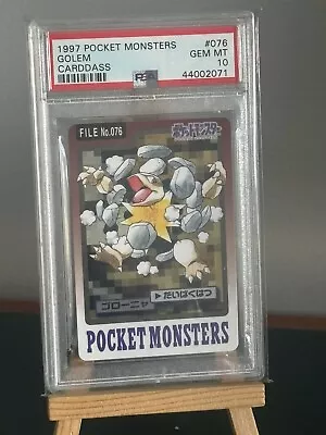 Buy Pokemon 1997 Bandai Carddass PSA 10 Golem Gem Mint 076 - Pop 16 • 178.13£