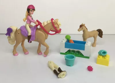 Buy Barbie Day At The Stables Mini Doll And Horses With Accessories Mega Bloks CND43 • 4.99£