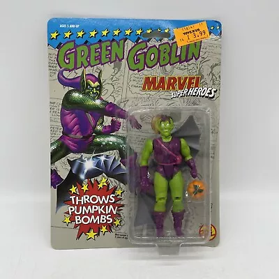 Buy Toybiz Marvel Super Heroes Green Goblin Pumpkin Bombs MOC Carded 1991 Spiderman • 29.99£