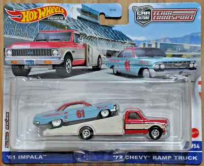 Buy Hot Wheels Team Transport '61 Impala And '72 Chevy Ramp Truck • 14.99£