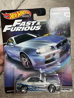 Buy 2017 Hot Wheels Premium Fast & Furious NISSAN SKYLINE GT-R R34 Fast Imports JDM • 70£