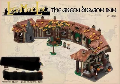 Buy LOTR The Green Dragon Inn Building Block Set Lord Of The Rings Lego MOC Gift • 250£