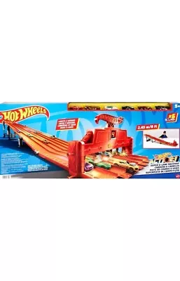 Buy Hot Wheels Track Set Super 6-lane Raceway Electronic Finish Racetrack 8 Foot • 115.76£