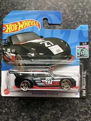 Buy Hot Wheels 15 Mazda MX-5 Miata Black 114/250 HW Modified 5/5 Sealed 2023 New • 7.99£