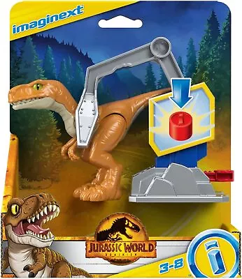 Buy Fisher Price Imaginext Jurassic World Dominion Atrociraptor With Removeable Trap • 9.99£