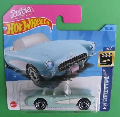 Buy Hot Wheels 2023 - 183/250 - 1956 CORVETTE - Barbie HW Screen Time - Short Cards • 3.49£