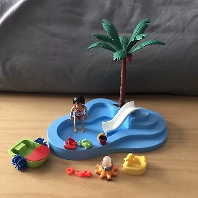 Buy Playmobil 6673 Summer Fun Baby Pool With Slide Incomplete But With Extras • 2.50£