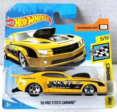 Buy Hot Wheels '10 Pro Stock Camaro - 2018 HW Speed Graphics - Mooneyes - 105/365 • 4.99£