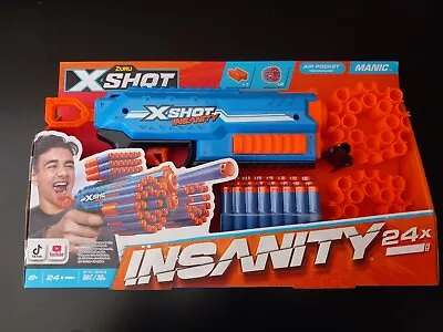 Buy X-shot Insanity Soft Dart Gun With 24 Darts New & Sealed  • 6.99£