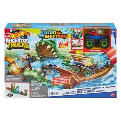 Buy Hot Wheels Monster Trucks Color Shifters Swamp Chomp Piran-ahhhh, New 2021 • 19.99£