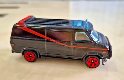 Buy Hot Wheels The A-Team Van , GMC Van Black With Red Wheels LOOSE • 6£