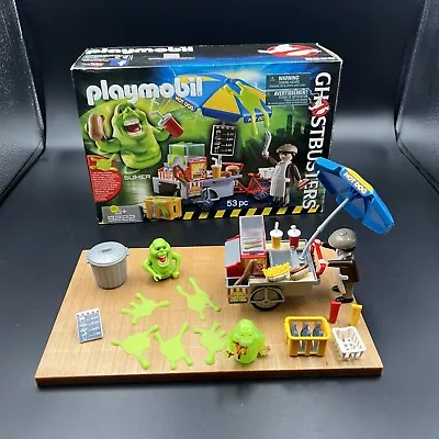 Buy Playmobil Ghostbusters Play Set 9222 Hot Dog Stand With Slimer Boxed VGC • 29.95£