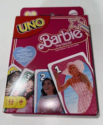 Buy UNO Barbie The Movie Card Game Brand New 2023 • 3.11£