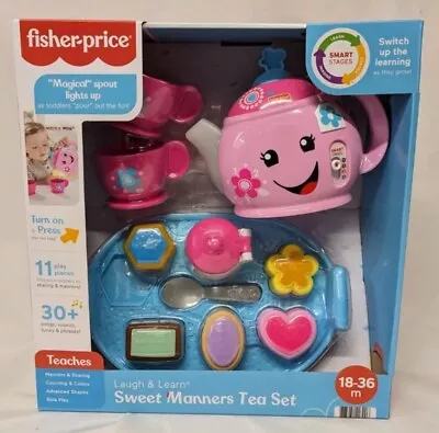 Buy Fisher-Price Laugh & Learn Sweet Manners Tea Set For Toddlers Toys For 18 Months • 19.99£