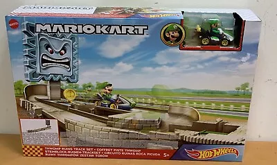 Buy Hot Wheels Mario Kart Thwomp Ruins Track Set From Mario Kart Nemesis Inc Luigi • 39.99£