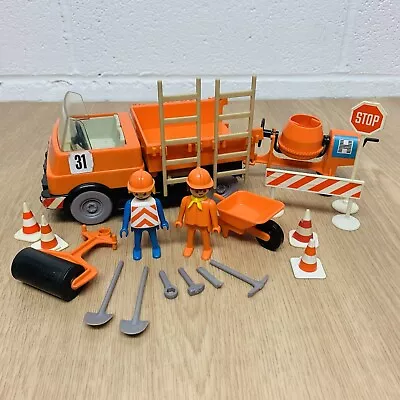 Buy Vintage Playmobil 3203 Construction Site Dump Truck Vehicle Playset With Figures • 14.95£