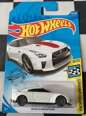 Buy Hot Wheels 17 Nissan GT-R R35 HW Speed Graphics 50th Anniversary 137/250 #10/10 • 6.95£