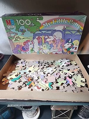 Buy Vintage G1 My Little Pony Puzzle Milton Bradley Dress Up Boutique 1985 AS IS • 1.16£