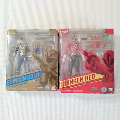 Buy Power Rangers Samurai Shinkenger S.H.Figuarts Figure Gold Red Set BANDAI W/BOX • 146.04£