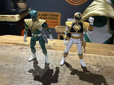 Buy Power Rangers Super Legends: Mighty Morphin WHITE & GREEN RANGER Action Figures • 45£