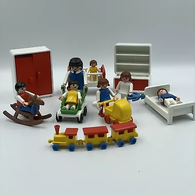 Buy Vintage • Playmobil Nursery Bundle • Children • Train • Rocking Horse • Rare • 18.99£