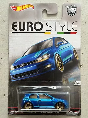 Buy 2015 Hot Wheels Euro Style VOLKSWAGEN GOLF MK7 With Protector Car Culture • 49.99£