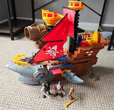 Buy Fisher Price DHH61 Imaginext Shark Bite Pirate Ship 2 Figures • 14.99£