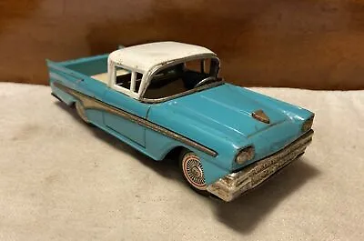 Buy Vintage Bandai Tin Friction 1958 Ford Ranchero 8” Toy Car - Made In Japan • 88.53£