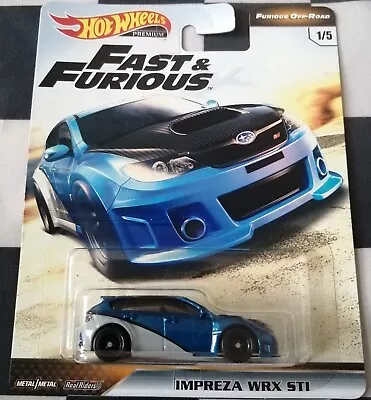 Buy Hot Wheels Premium Fast & Furious Subaru Impreza WRX STi Furious Off-Road #1/5  • 29.95£