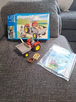 Buy PLAYMOBIL HARVEST TRACTOR 6131 COMPLETE (Farm Truck) With Box • 12£