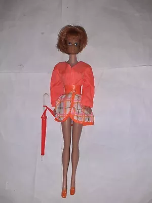 Buy Vintage Barbie Midge Bend Leg Straight Body & Outfit #1451 Tangerine Scenes • 116.34£