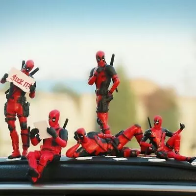 Buy Hot Funny Deadpool Car Ornament Interior Dashboard Toy Decoration Mini Figures • 21.59£