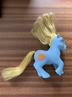 Buy Hasbro Vintage 1985 My Little G I Pony Main Sports Time School Time Blue Yellow • 15£