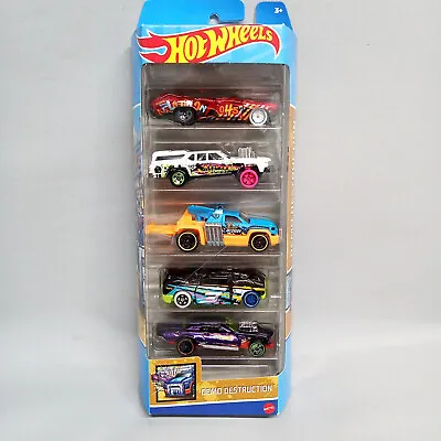 Buy HOT WHEELS  Demo Destruction  5 Pack Set Toy Cars • 9.99£