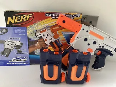 Buy Nerf Motorized Full Auto Water Blaster Gun ( Thunderstorm) With Extra Cartridges • 39.99£