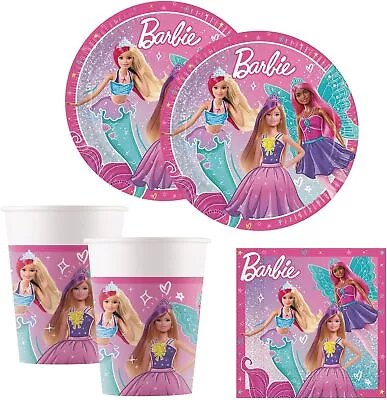 Buy Procos Barbie Fantasy Party Kit, Table Decoration Set For Children's Birthday • 5.99£