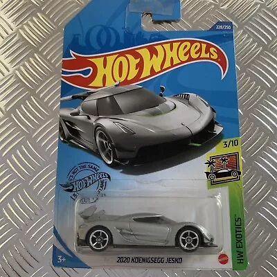 Buy Hot Wheels 2020 Koenigsegg Jekso (Silver) 1:64 Mattel Diecast Long Card • 6£