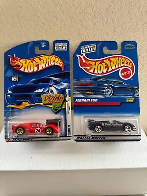 Buy Hot Wheels Lot 2x 2002 First Editions Ferrari P4 #25 & Ferrari F50 #855 A51 • 14£