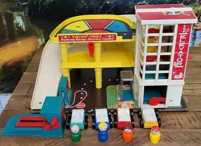 Buy Fisher Price Vintage Play Family Action Garage #930 • 69.99£