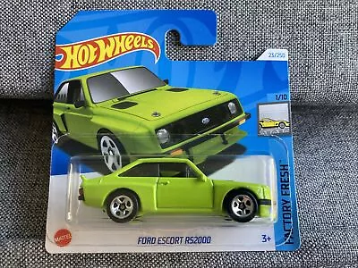 Buy Factory Fresh Hot Wheels 2024 Lime Green Ford Escort Rs2000 Mk 2 Boxed Free P+p • 6.95£