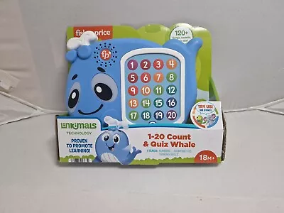 Buy Fisher-Price Linkimals 1-20 Count And Quiz Whale Toddler Toy (QE) • 21.09£