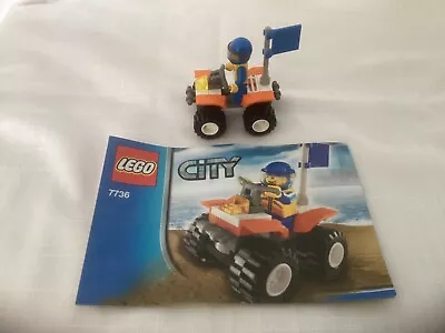 Buy Lego Town City Coast Guard Set 7736-1 Coast Guard Quad Bike • 4£